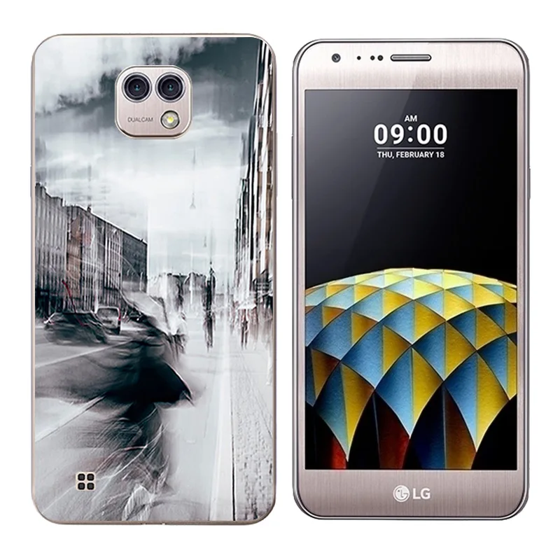 Чехол для LG X Cam K580 5 2 дюйма чехол силиконовый с принтом мягкий TPU мобильный телефон