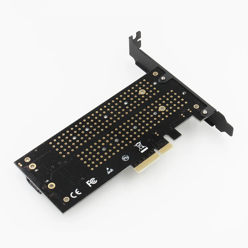 JEYI SK7 M.2 NVMe SSD NGFF для PCI-E X4 адаптер M ключ B ключ двойной интерфейс карты Поддержка PCI-E3.0 двойное напряжение 12 В+ 3,3 В SATA3