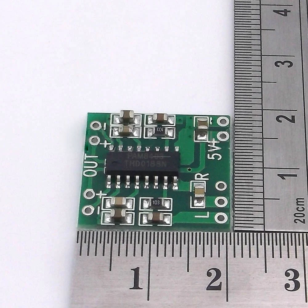5 шт./лот цифровой усилитель постоянного тока В Плата класса D 2*3 Вт USB мощность PAM8403