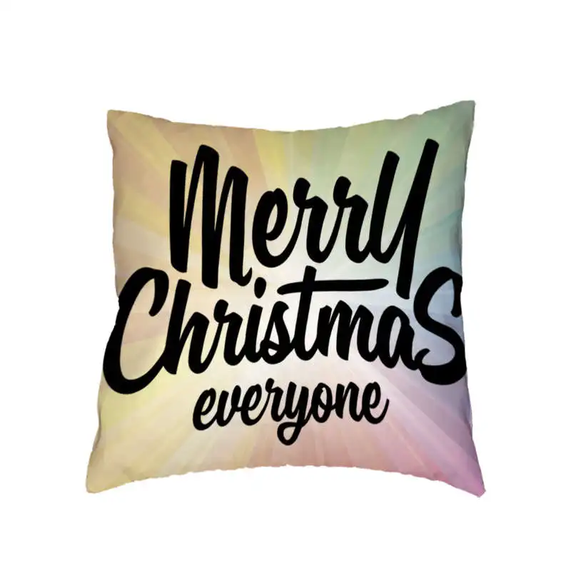 2018 Рождественская красная Гирлянда для украшения фона текстовый узор наволочка