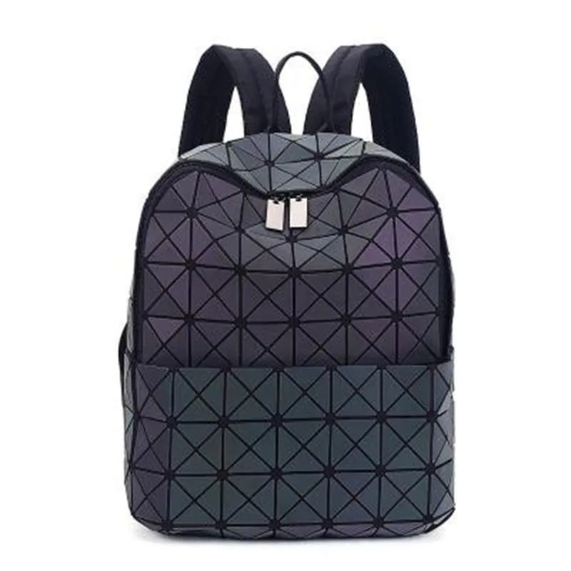 2019 Новая лазерная сумка геометрические ромбы Ночной свет ромб на плечо Женская