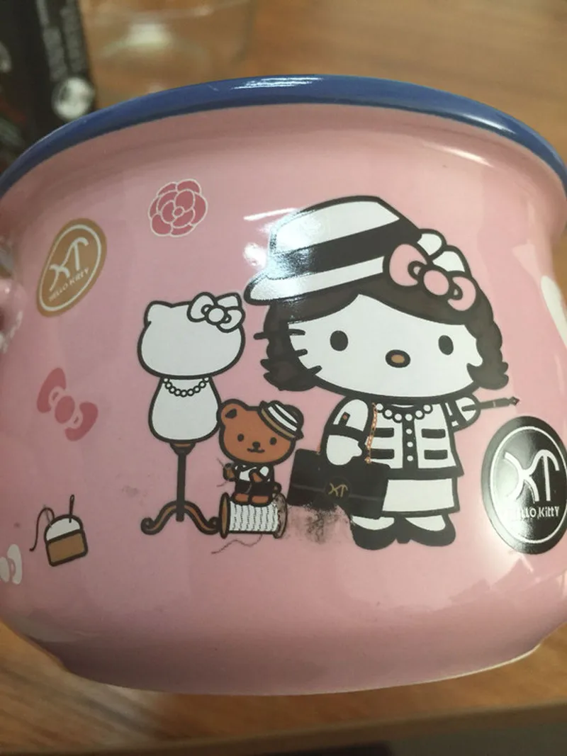 Милая керамика чаша чашка hello kitty мультфильм весело кофейная офис семья высокой