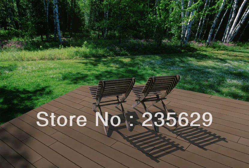 Уличная бамбуковая настилка из темного шоколада/экологичный внешний вид