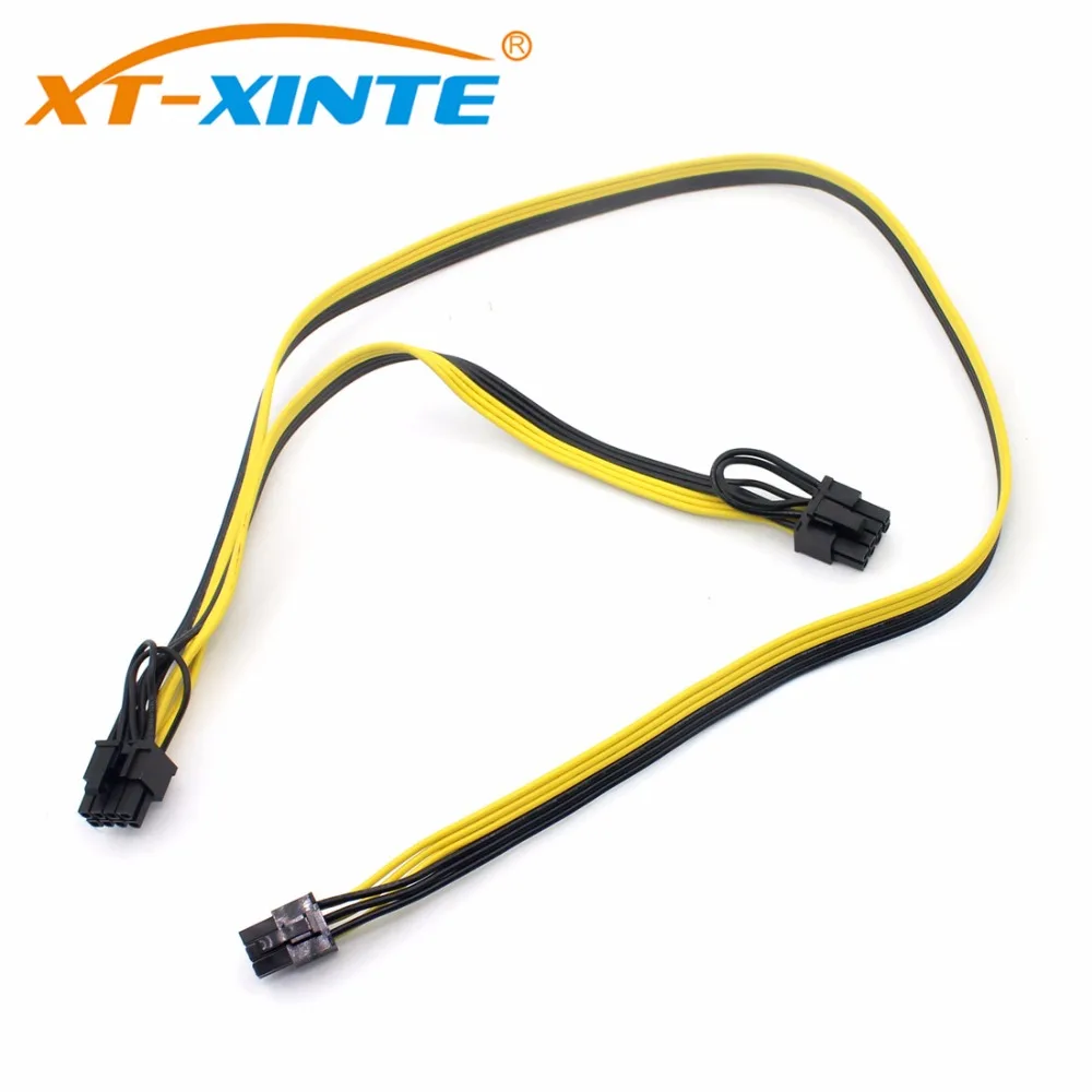 Модульный блок питания 6Pin к двойному 6 + 2Pin кабелю модуль видеокарты линия 6P 8p