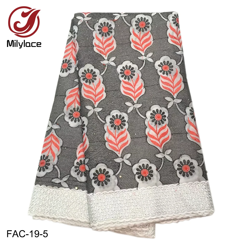 Milylace красивые швейцарские хлопковые кружевные ткани 5 ярдов вуаль кружева с