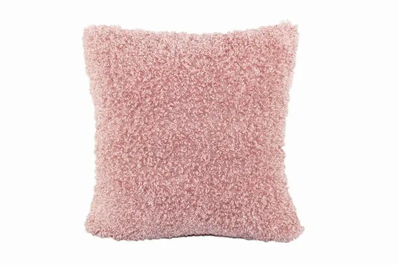 Pink Мягкий плюшевый чехол для подушки, чистый цвет, декор для стула, наволочки для подушек, чехол для дивана, автомобиля, отеля, домашний декор, 40 см/45 см/50 см - Цвет: Pink