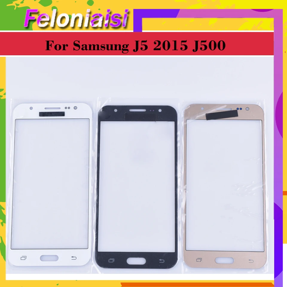 Для Samsung Galaxy J5 2015 J500 J500H J500FN J500F SM сенсорный экран внешнее стекло Объектив Передняя