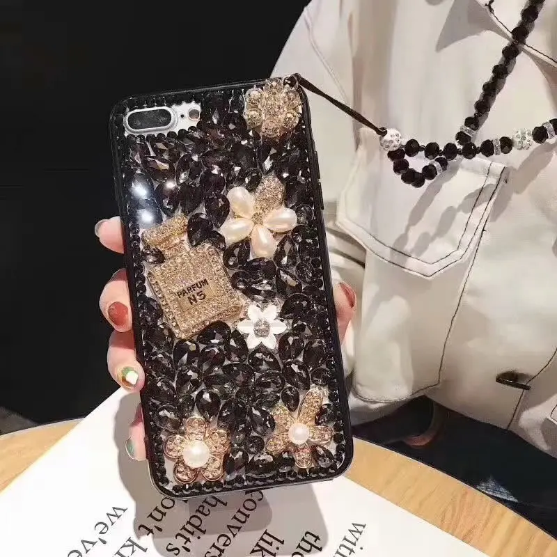 Чехол XINGDUO с 3D бриллиантами жемчужинами и стразами для iphone 6 6S 7 8 Plus роскошный