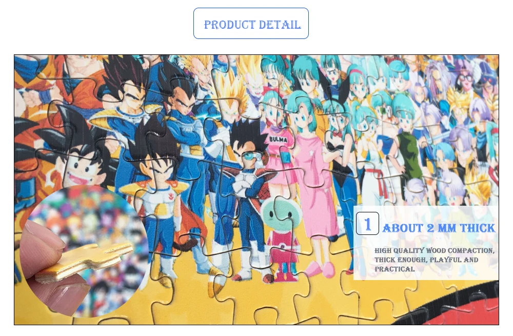MOMEMO индивидуальные деревянные 1000 деталей головоломки Dragon Ball индивидуальные личности головоломки взрослых подростков детей головоломки игрушки