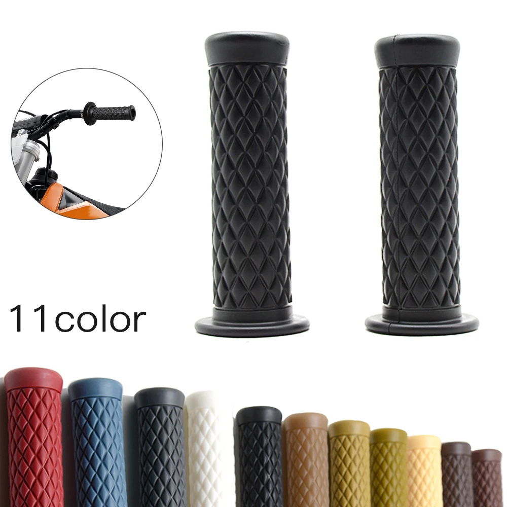 

7/8" 22cm Motorcycle Hand Grips Retro Handle Rubber Bar Gel Grip for For Yamaha MT-01 MT-02 MT-03 MT-07 MT-09