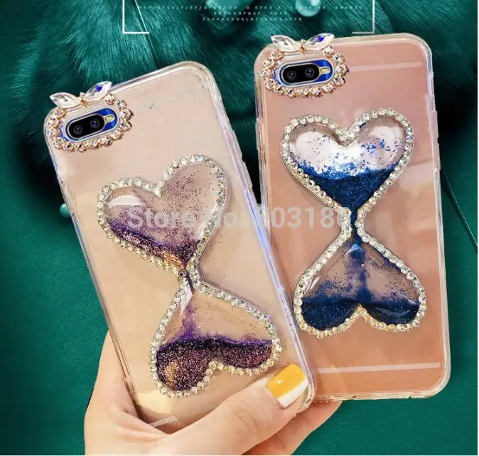 Чехол со стразами для Asus ZenFone 3 4 Ultra Laser Max Deluxe GO Zoom Selfie Pro Live AR V D Love Glitter Liquid Quicksand| |