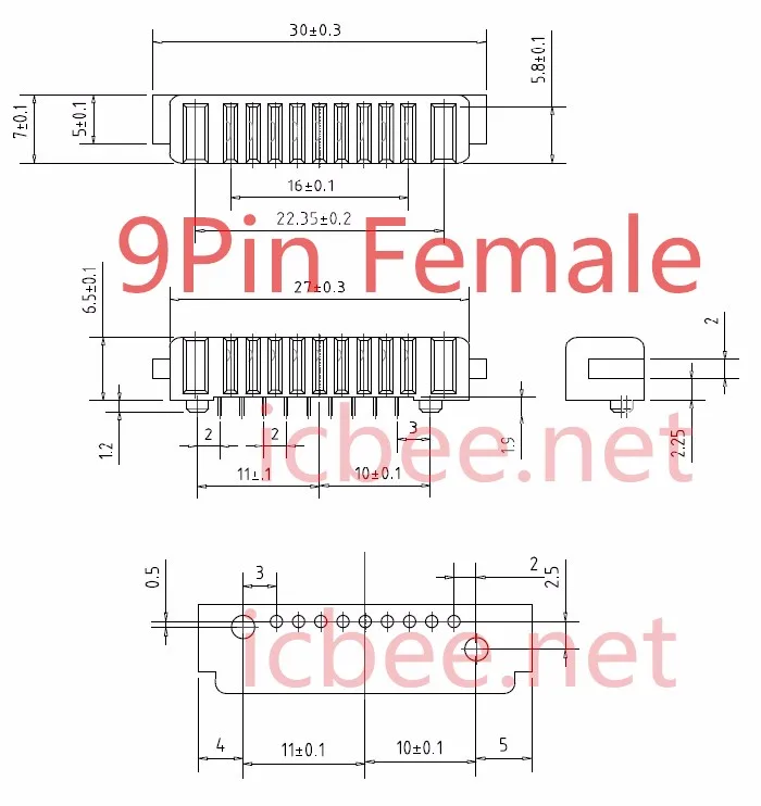 100 шт./лот аккумуляторная батарея для ноутбука Разъем 5Pin 7Pin 9Pin Женский Мужской для ремонта DIY Дрон разъем шаг 2,0 мм 18650