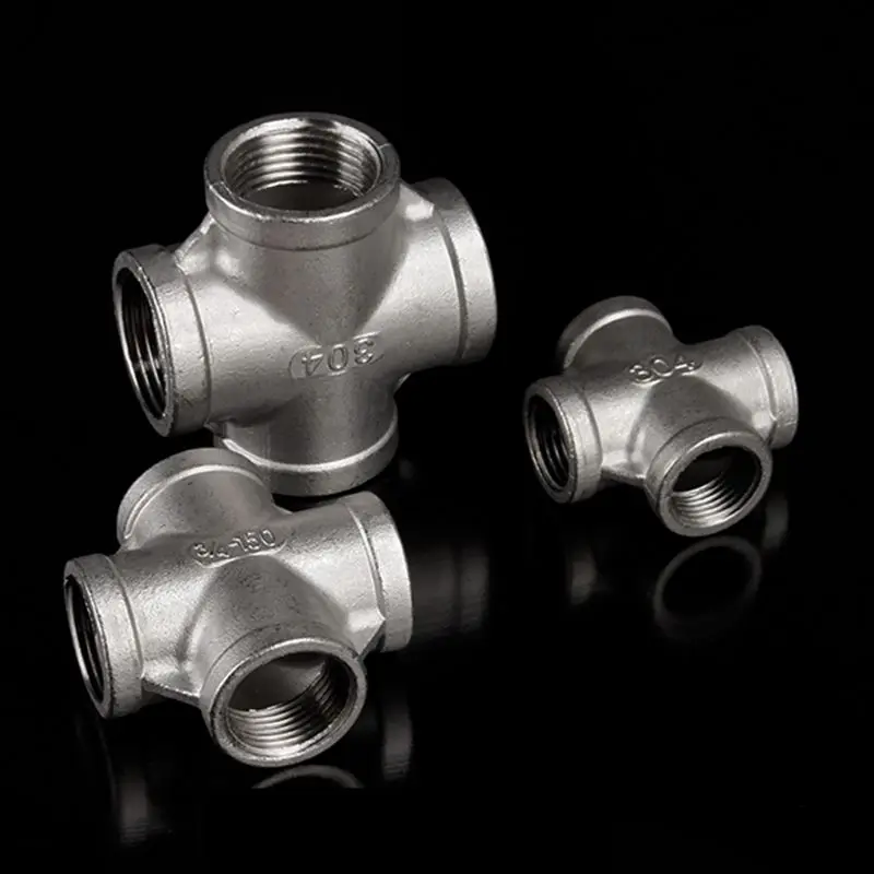 Крест Тип 4 способ 304 Нержавеющая сталь трубки штуцер трубы разъем 1/2