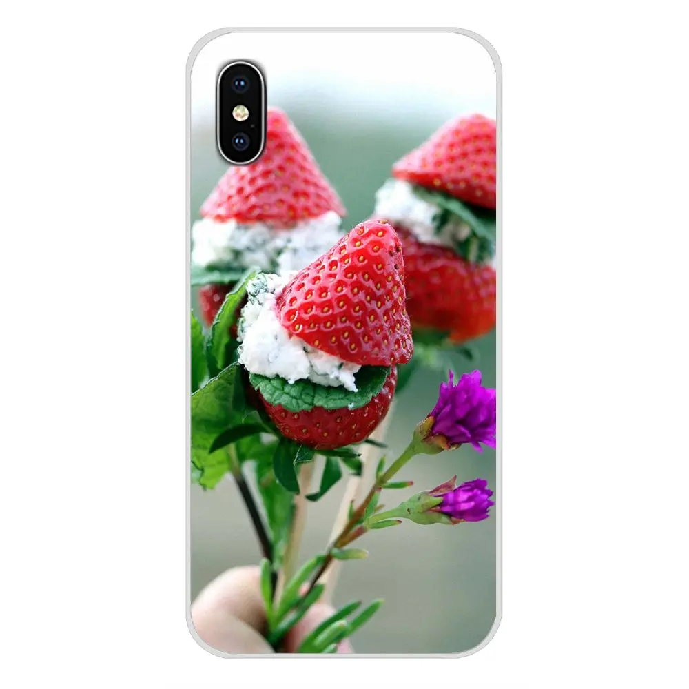 Чехол на заказ с изображением фруктов ананасов клубники арбуза для Apple iPhone X XR XS MAX