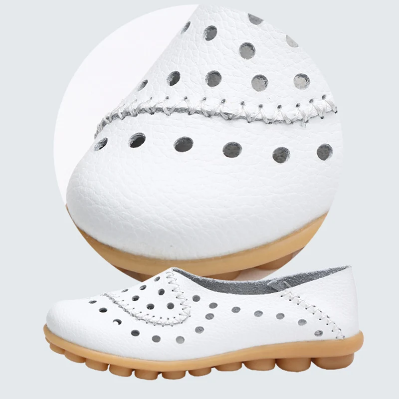 Женские лоферы из натуральной кожи Новая модная женская обувь на плоской подошве