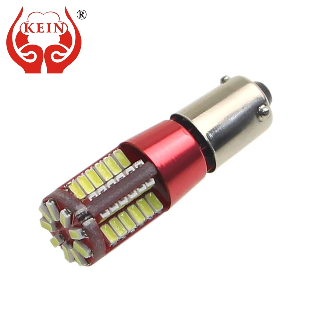 KEIN 2 шт. чистая белая H21W BAY9S светодиодная Автомобильная 57SMD подсветка номерного