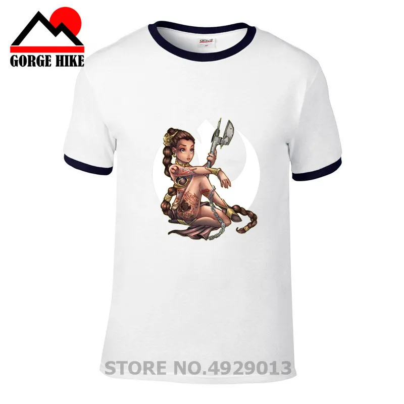 Camiseta футболка с принцессой Leia Rebel женская мужская повседневная для мальчиков