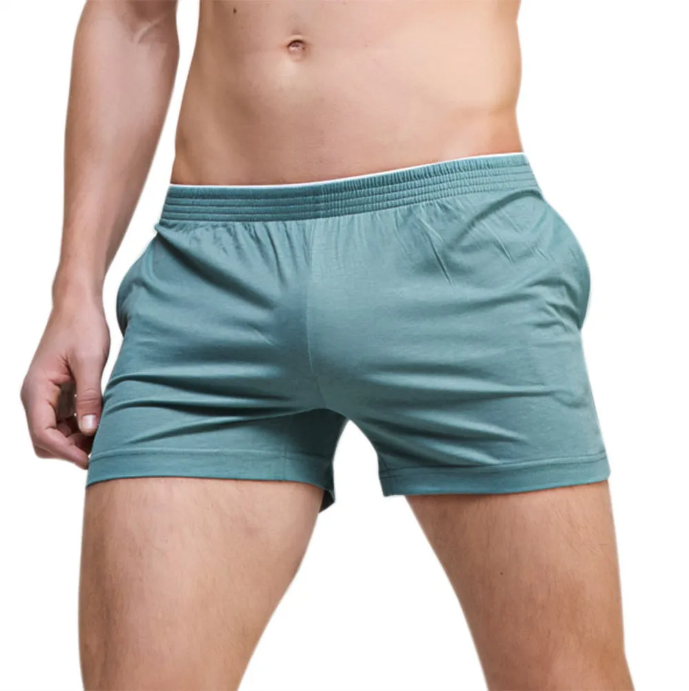 

Summer Men's Running Shorts Elastic Waist Loose Comfortable Sport Boxers ShortsDry Sexy Boxer Man a0328