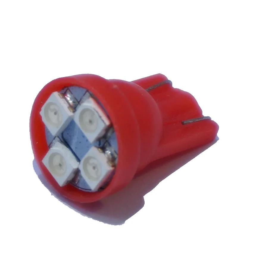AORUNYEBAO 1000 шт. Автомобильная лампочка T10 W5W 194 168 4 SMD 2835 1210 Светодиодные белые