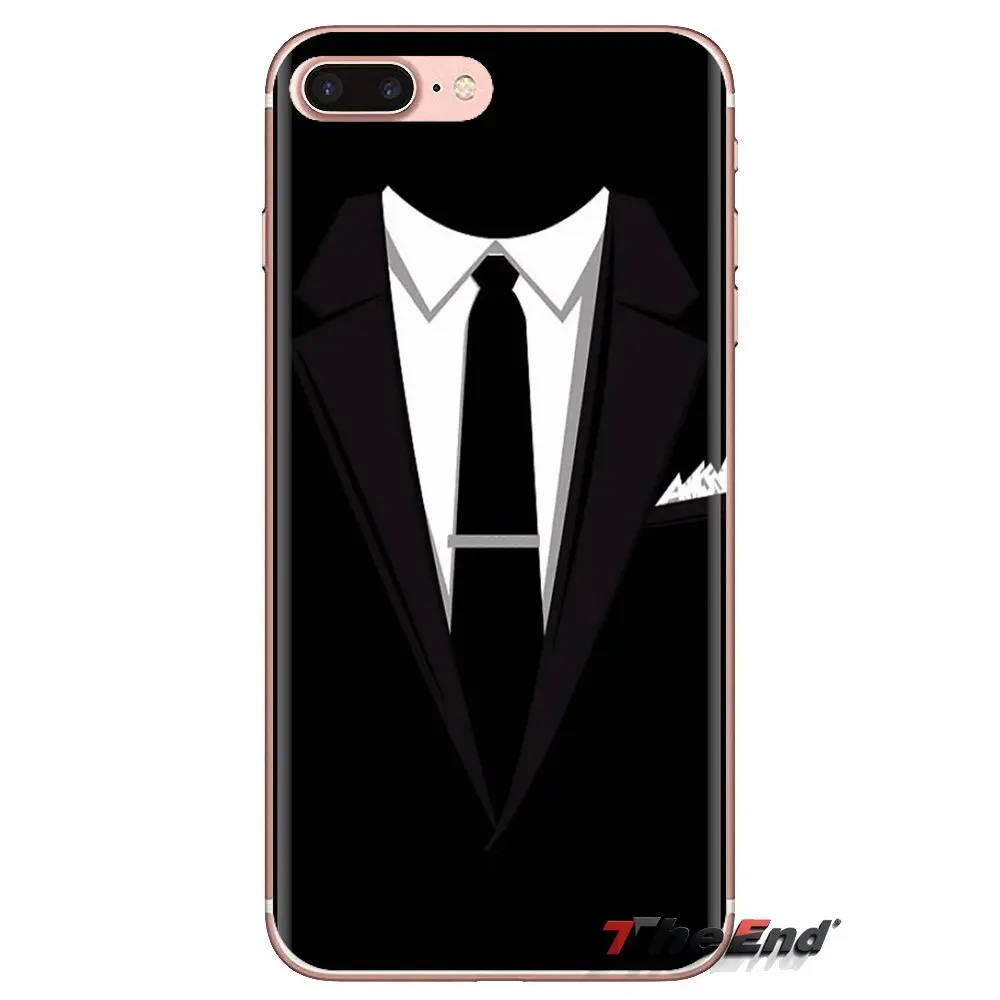 For Samsung Galaxy S3 S4 S5 Mini S6 S7 Edge S8 S9 S10 Plus Note 3 4 5 8 9 Dark Suit Mystery Man Men in Black Silicone Shell Case |