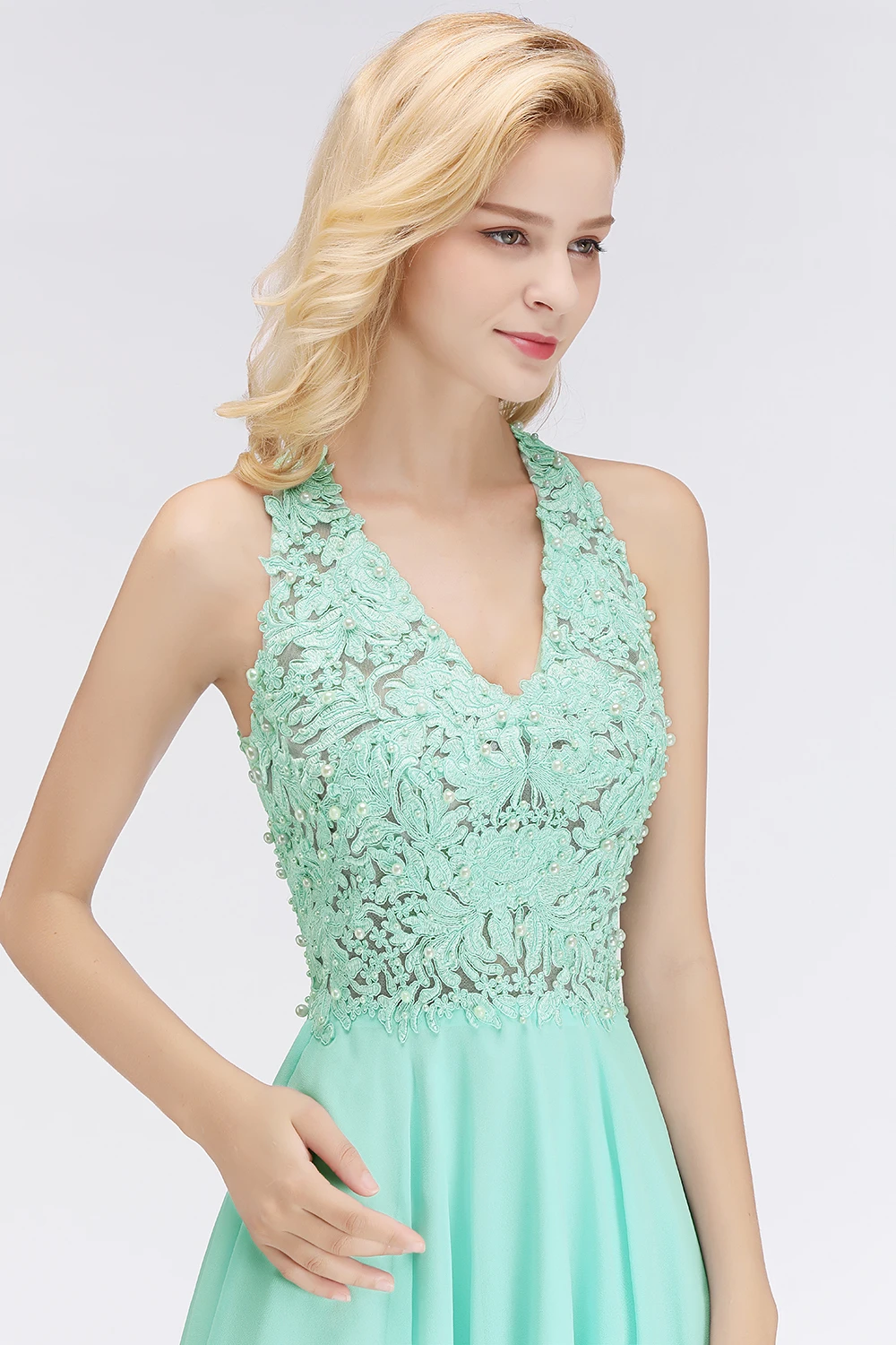 Robe de soiree 2019 роскошное бордовое красное шифоновое короткое аппликация для