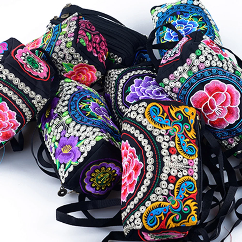 Новая сумка с национальной вышивкой Цветочная вышивка плечо сумка-мессенджер