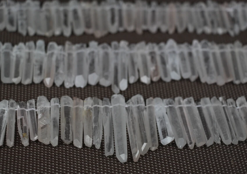 Полнонитевая НЕОБРАБОТАННАЯ Хрустальная подвеска класса ААА просверленная с