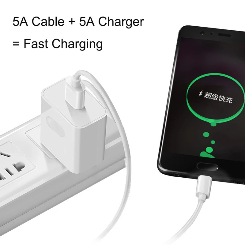 Rosinop Quick Charge 4,0 5A супер зарядный кабель type C для huawei P30 20 10 mate 20 9 10 pro кабели для мобильных телефонов tipo C OTG USB