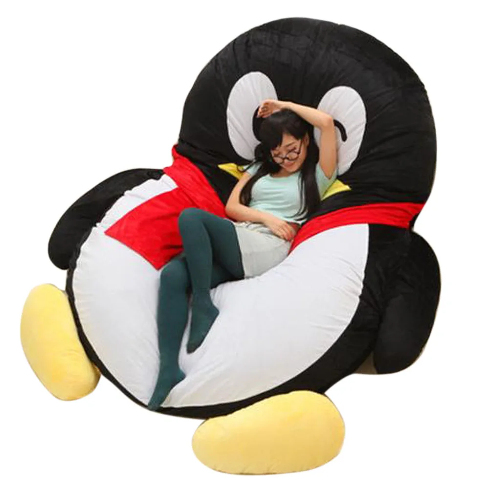 

Fancytrader Giant QQ Penguin Sofa Bed Plush Cartoon Sleeping Bag Anime Leisure Beanbag Tatami Great Novelty Gift 2 Models