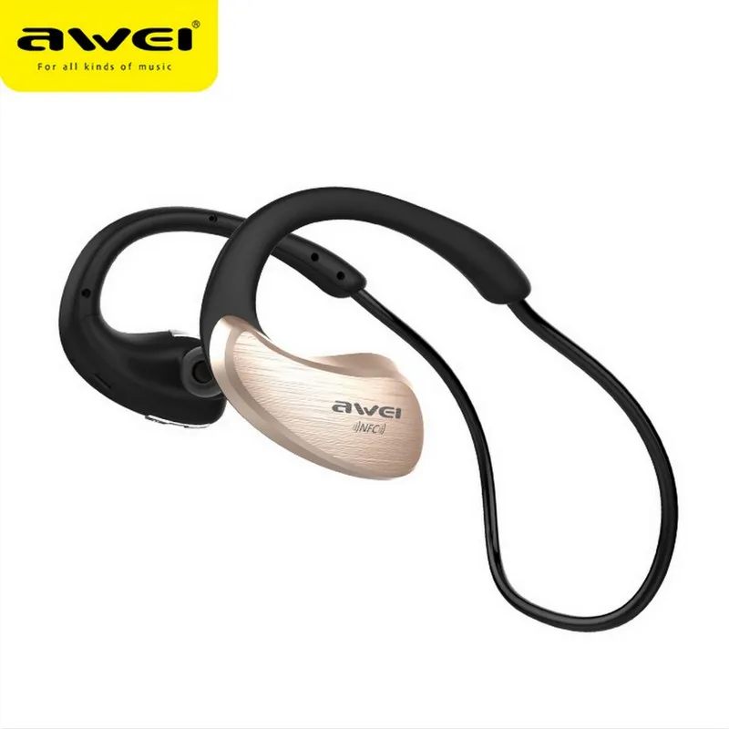 Awei A885BL For xiaomi NFC HiFI Waterproof Wireless Bluetooth V4.0 Earphones Music Voice control In ear Earbuds with Mic Headset |