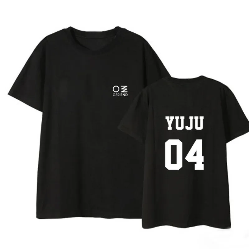 Kpop GFRIEND Time For The Moon Album Shirts Повседневная Свободная одежда в стиле хип-хоп футболка Топы с короткими рукавами футболка DX664
