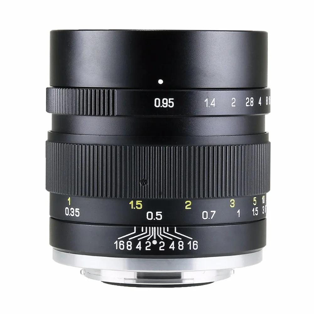 Объектив Mitakon Zhongyi Speedmaster 35 мм f/0,95 Mark II для Fujifilm XF X Pro2 T2 T3 или Canon EF-M EOS M M5 M50 M6 или sony E A6300