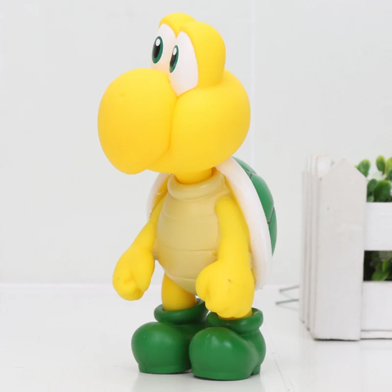 Koopa Troopa 8~ 15 см Super Mario Bros Bowser Koopa Йоши Марио Луиджи Ослик Конг Одиссея Принцесса Персик ПВХ Фигурки игрушки модельные куклы - Цвет: Koopa Troopa