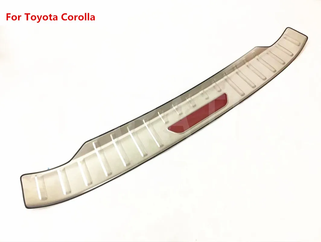 Для Toyota Corolla 2014 2015 2016 2017 из нержавеющей стали внешний задний багажник бампер