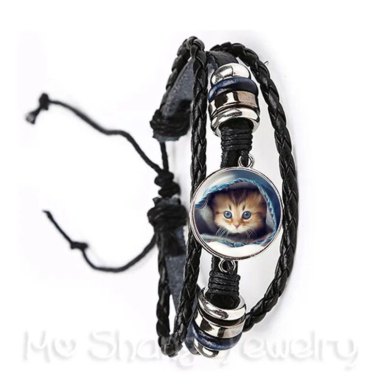 2018 для собак и котов классический браслет со стеклянным кабошоном животных