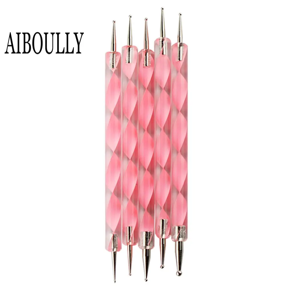 Aiboully 5 шт. 2 варианта Книги по искусству расставить Marbleizing Маникюр Инструменты