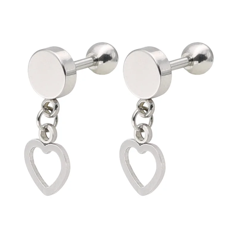 4 шт./лот оптовая продажа черные модные мужские серьги гвоздики из нержавеющей