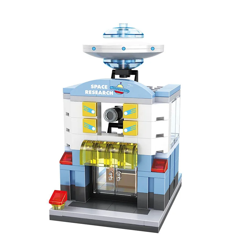 Mini Street View Building Blocks Urban Scene Series Inserting Small Particles Assembling Children's Educational Toys | Игрушки и