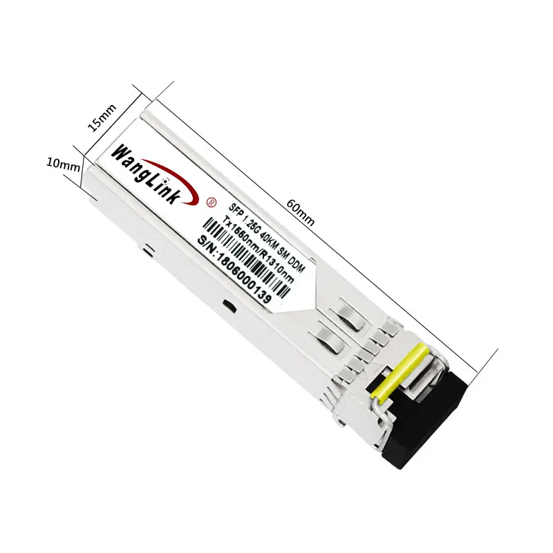 Оптический модуль Wanglink SFP одномодовый одноволоконный трансивера 1310 нм/1550 нм LC 40