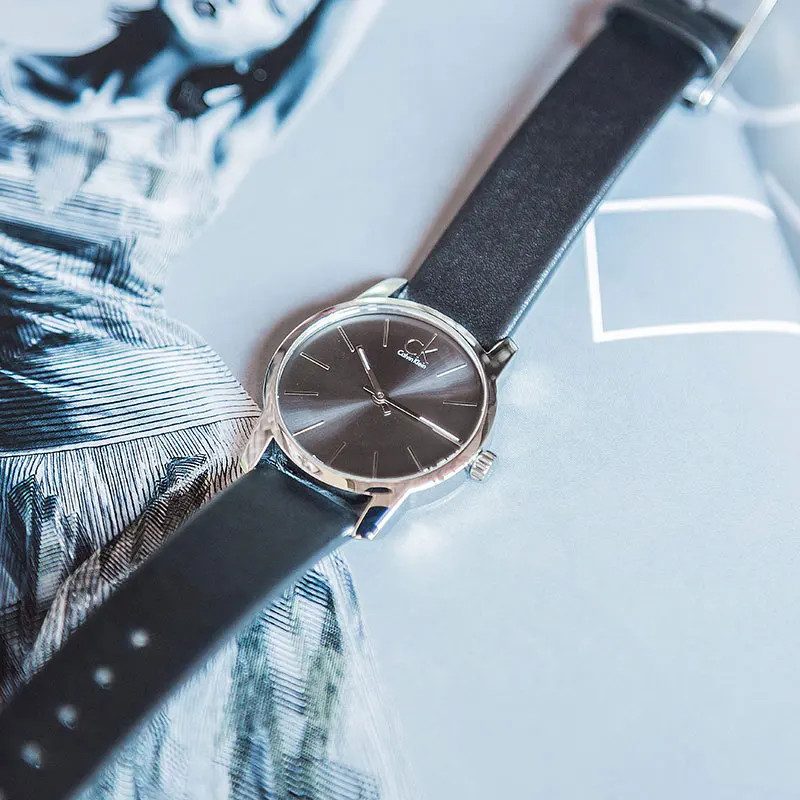 Женские светящиеся кварцевые часы CalvinKlein серии watchesCITY K2G23107|Женские наручные часы|