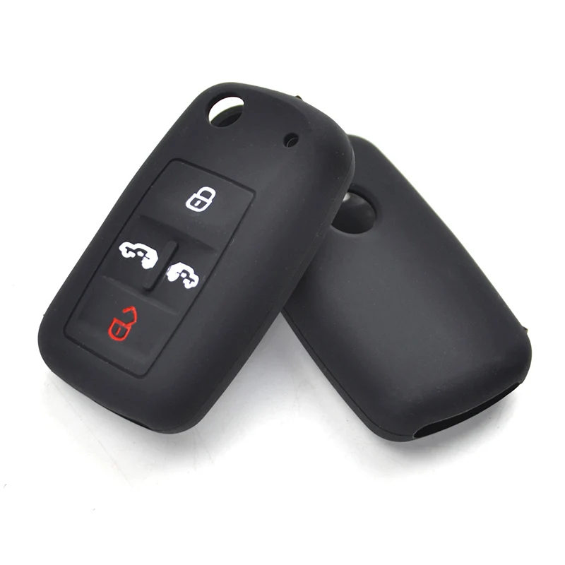 

Silicone Key Case Cover For VW Multivan Sharan Caravelle Transporter Caddy For Seat Alhambra Keyless Fob Shell Protector