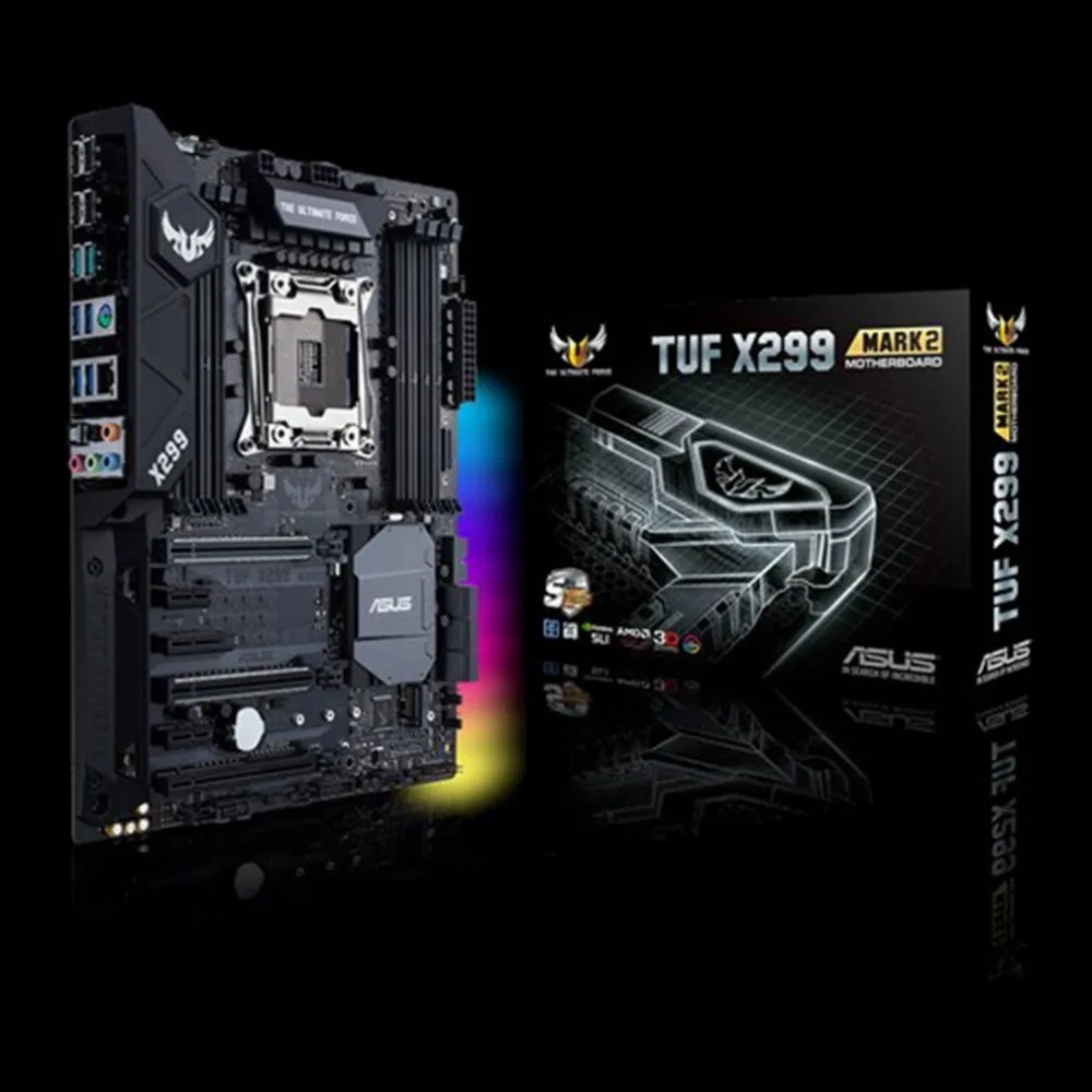 TUF X299 MARK 2X299, ATX настольная материнская плата, LGA 2066 Socket, DDR4 4133+ MHz, Dual M.2 USB 3,1, SATA компьютерная материнская плата