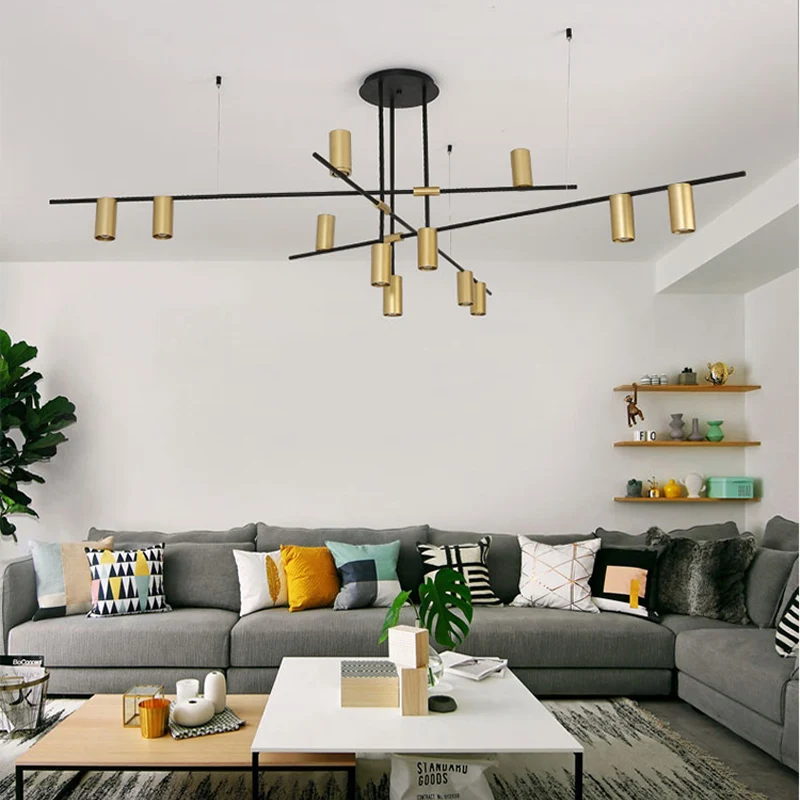 Арт Декор племена люстра Золотая черная для помещений Лофт индастриал винтажная