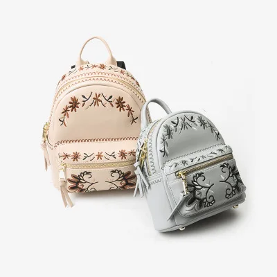 2018 новые модные изысканные тисненые Роскошные брендовые рюкзаки из натуральной