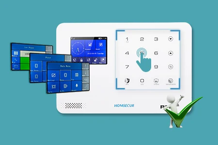 HOMSECUR Беспроводной ЖК-дисплей 3g/WCDMA RFID SMS Автодозвон Система Сигнализации домашней безопасности