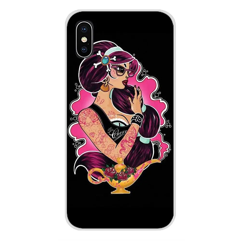 Сексуальная Татуировка панк Принцесса Жасмин Дизайн чехол для телефона Samsung Galaxy