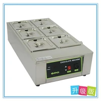 110v 220v commercial digital display electric 6 cylinder chocolate melting machine genuine chocolate melting furnace