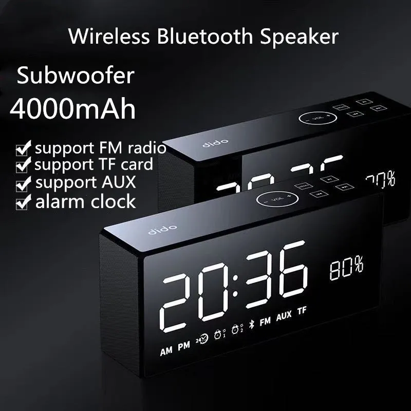 X9 беспроводной Bluetooth динамик портативный пульт дистанционного управления динамик s поддержка светодиодный дисплей времени будильник TF FM радио AUX бас динамик
