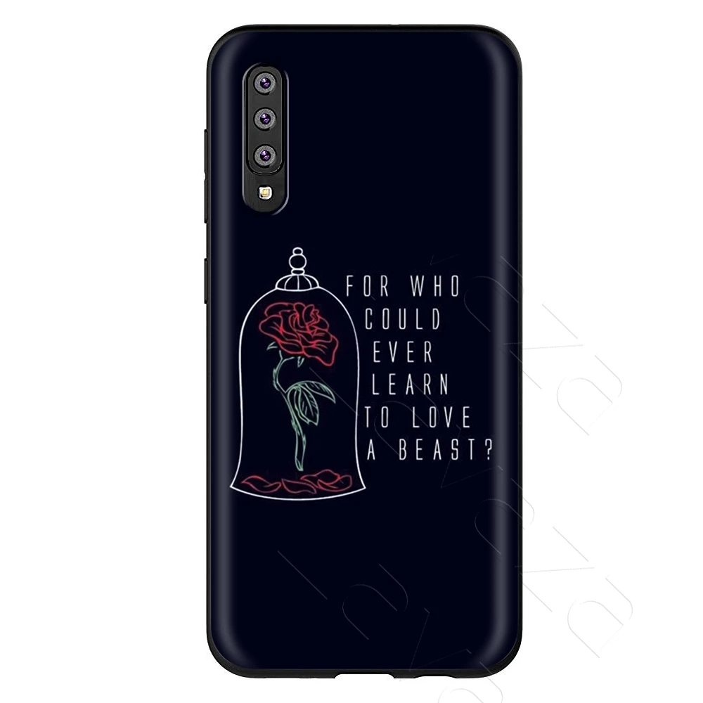 1 Lavaza Красота зверь принцессы с рисунком розы для девочек чехол для samsung Galaxy Note 10 плюс A10 A30 A40 A50 A70 M20 A20 A20S A10S A30S A50S - Цвет: 1