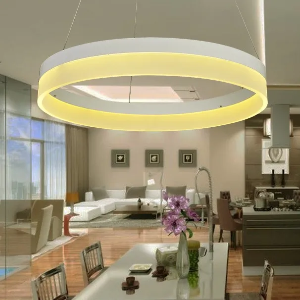 Contemporary and contracted restaurant LED round droplight high-end atmosphere creative acrylic chandelier | Лампы и освещение